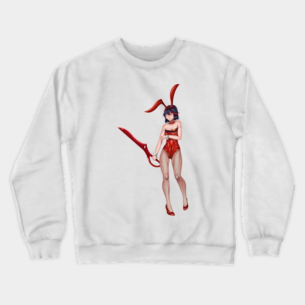Ryuko Bunny Crewneck Sweatshirt by Antonydraws